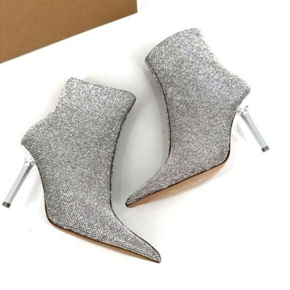 NIB Steve Madden Elysia Rhinestone Pointed toe Boot Bootie Size 9.5 Glitter Glam - Picture 2 of 16